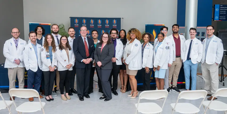 Medical and graduate students planned the 2024 body donor memorial ceremony along with PCOM Georgia faculty and staff.