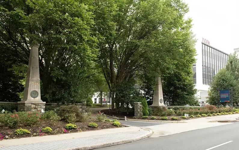 View of Rowland Hall from City Ave