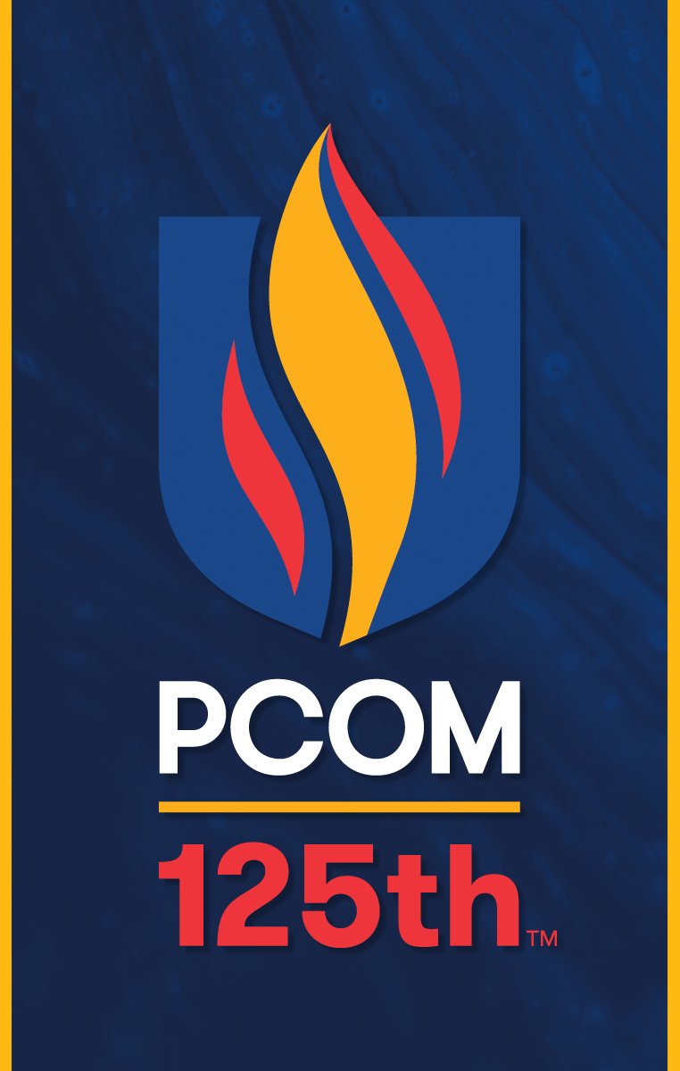 PCOM 125 Anniversary Logo