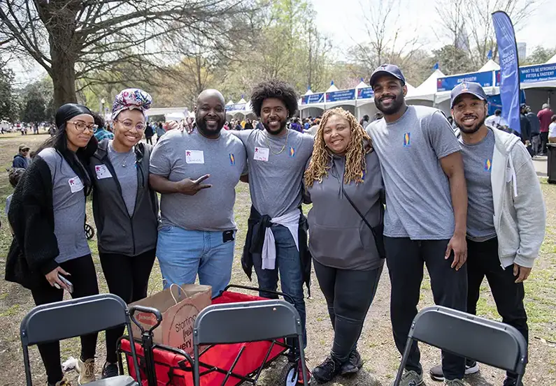 PCOM South Georgia medical student and staff at local community event