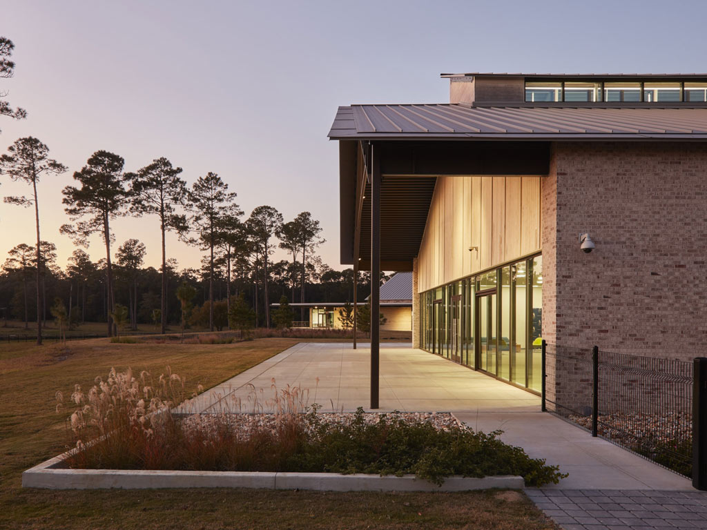 PCOM South Georgia exterior building at dusk